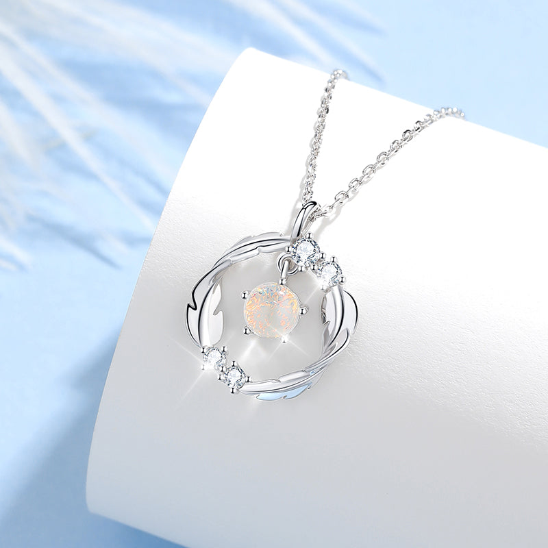 VANZECHY Starry Collection - S925 Silver New Luxury Feather Necklace for Women with Premium Pendant 010132