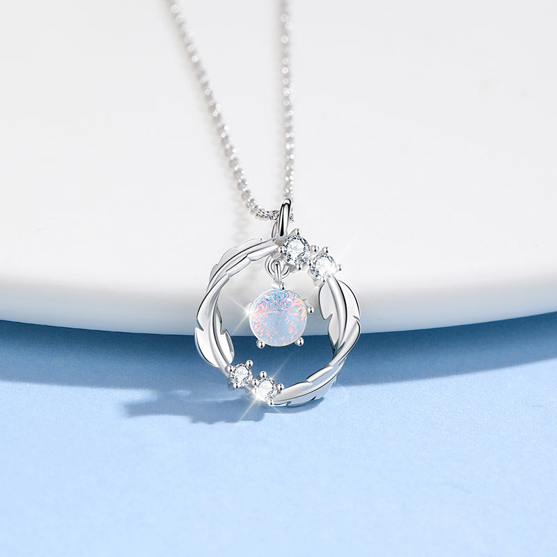 VANZECHY Starry Collection - S925 Silver New Luxury Feather Necklace for Women with Premium Pendant 010132