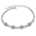 Eternal Love: Ten Miles of Peach Blossom Zircon Bracelet for Women, Niche Forest Style Fashion Versatile Jewelry