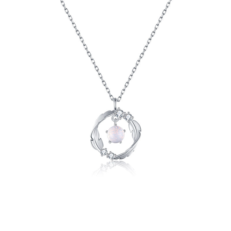 VANZECHY Starry Collection - S925 Silver New Luxury Feather Necklace for Women with Premium Pendant 010132